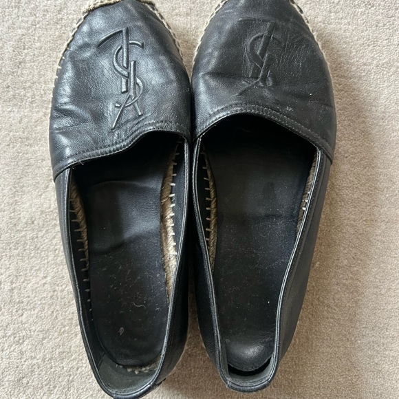 YSL Black Espadrille Flats - Picture 2 of 7